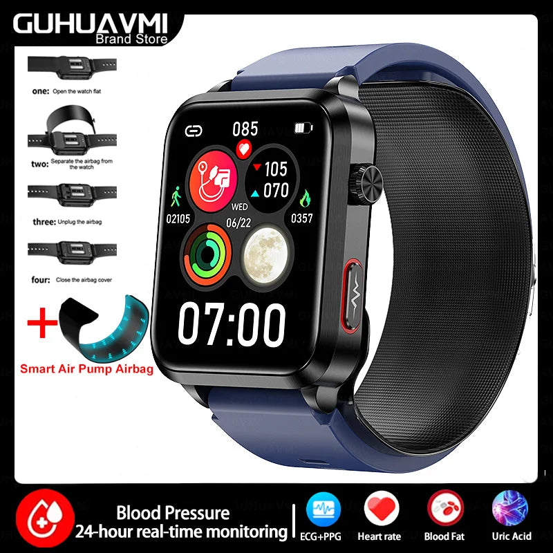 2025 New Nursing Grade Smart Watch Airbag health watch