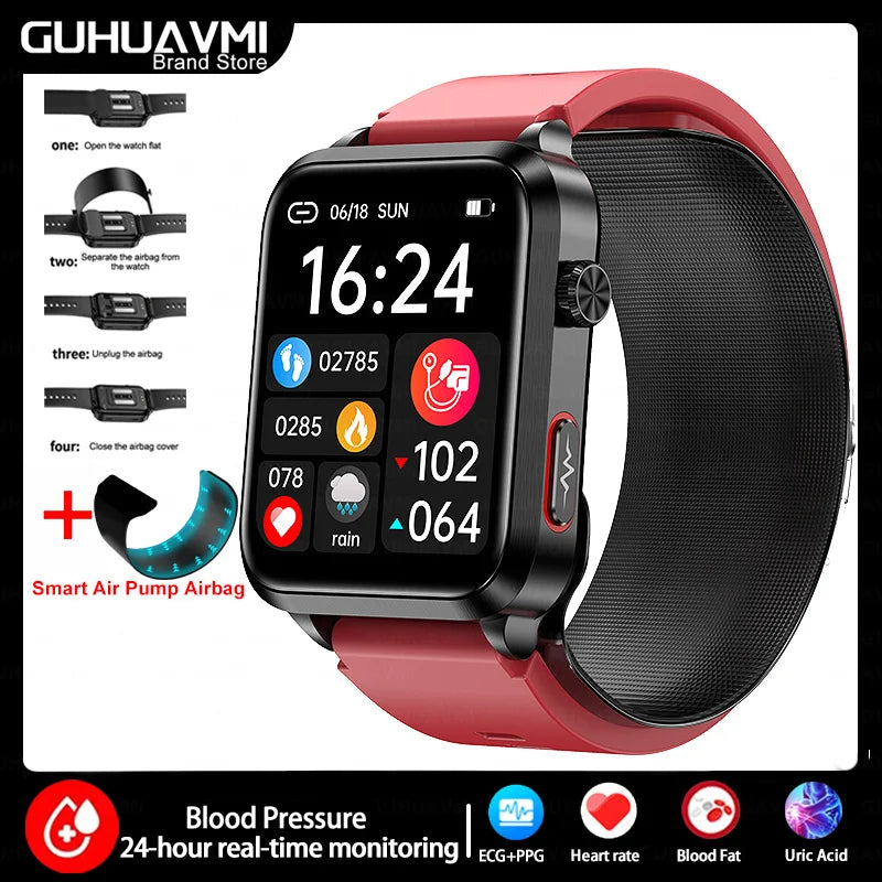 2025 New Nursing Grade Smart Watch Airbag health watch