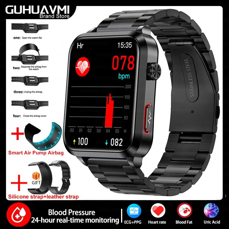 2025 New Nursing Grade Smart Watch Airbag health watch