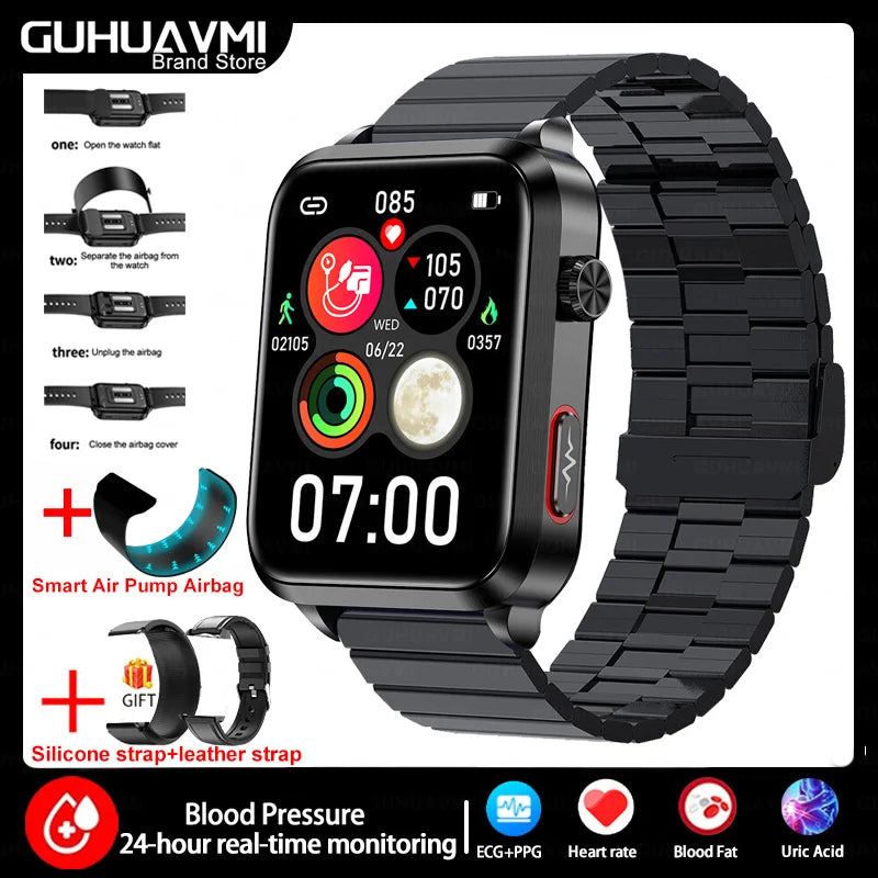 2025 New Nursing Grade Smart Watch Airbag health watch