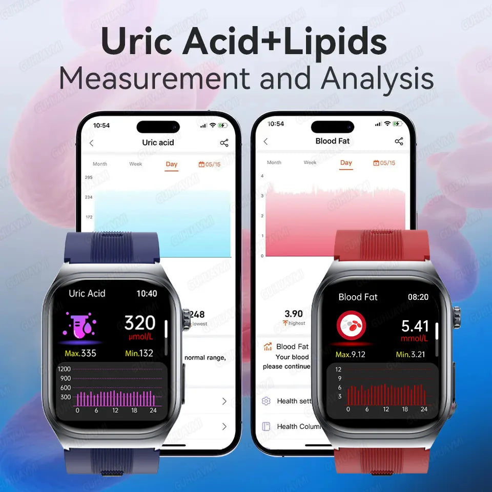 2025 New Luxury High-End Air Pump Airbag Blood Pressure Smart Watch