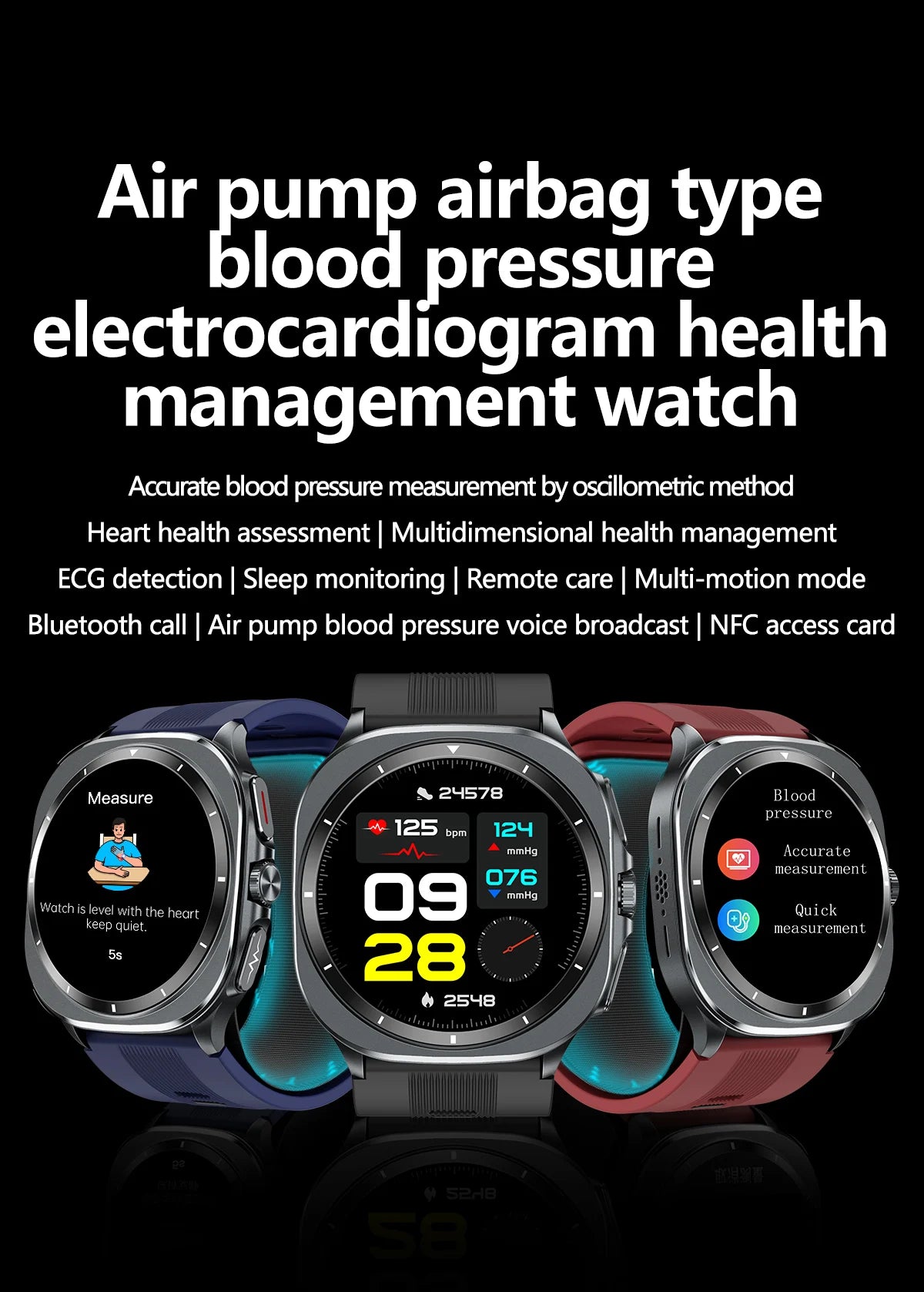 New Smart Watch Free Airbag Health Watches
