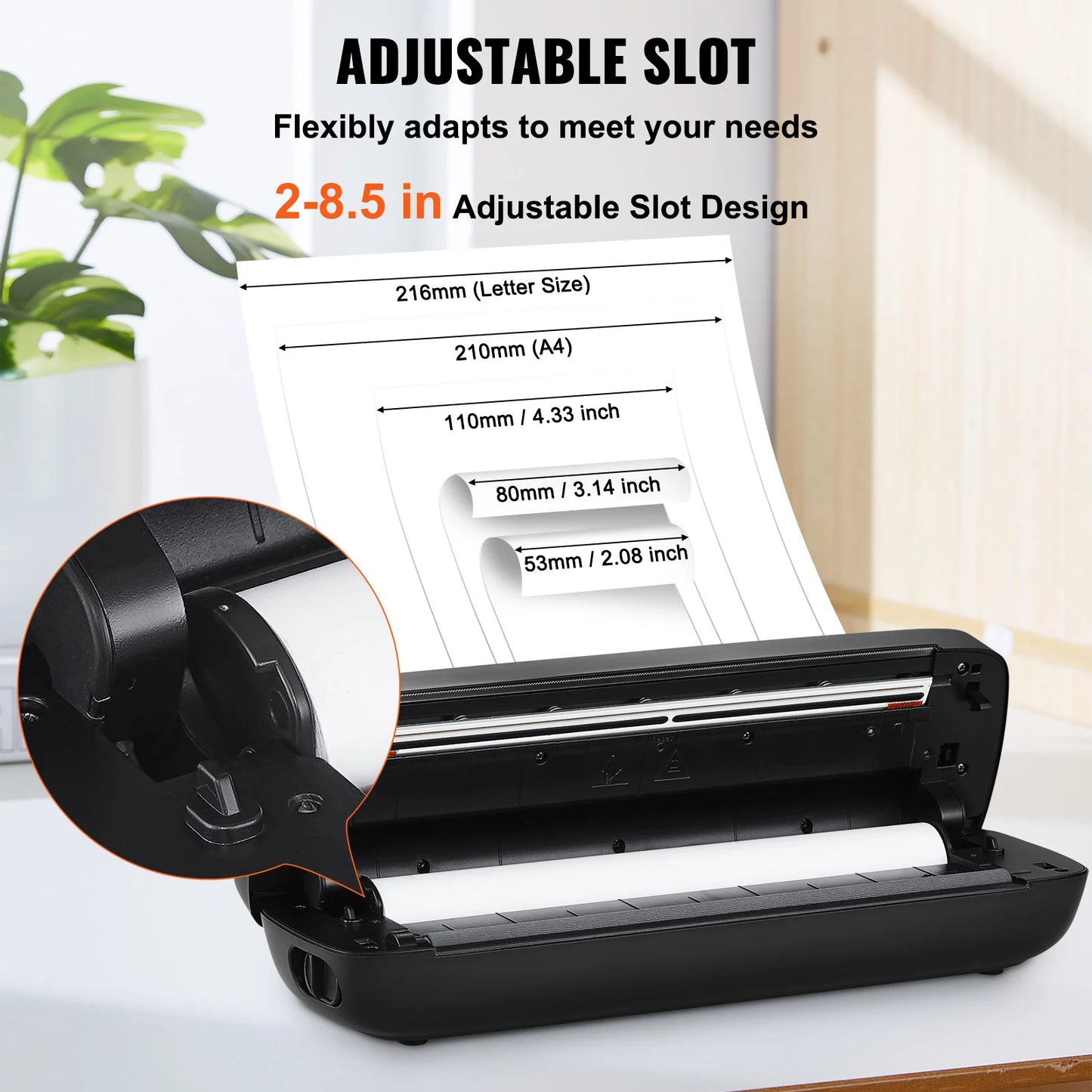 VEVOR Portable Bluetooth Inkless Mobile Thermal Printer