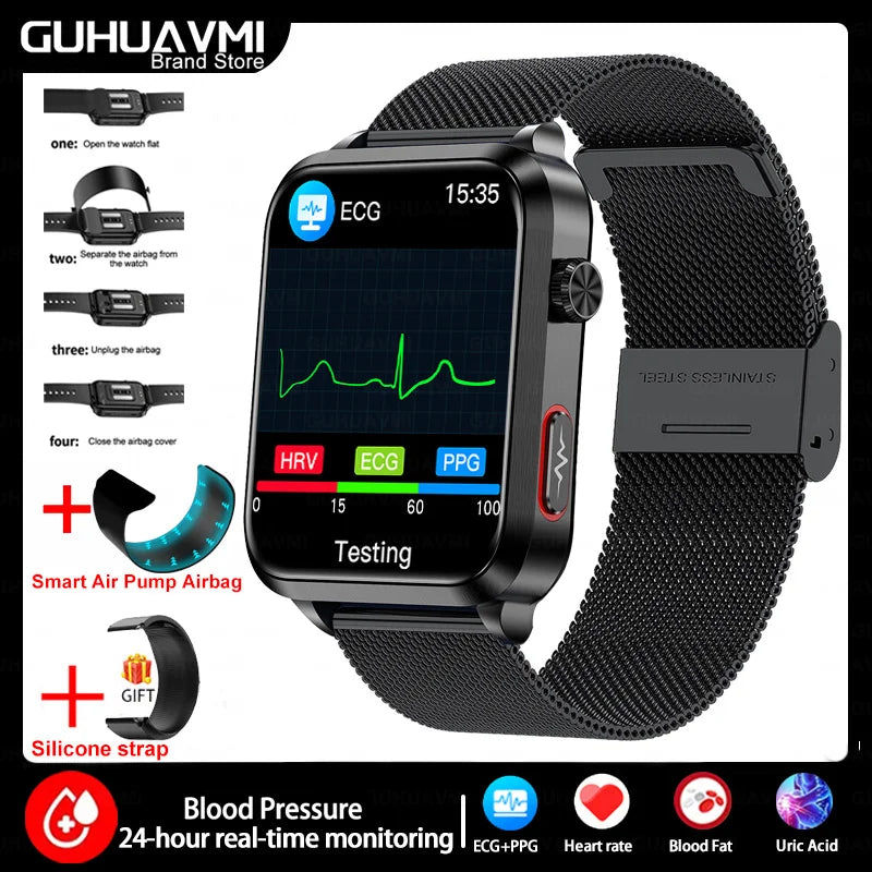 2025 New Nursing Grade Smart Watch Airbag health watch