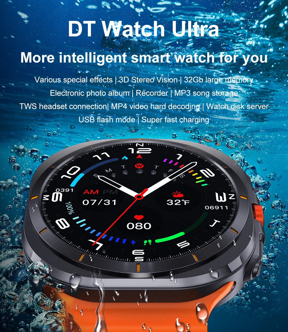 Smart Watch Waterproof Outdoor Sport