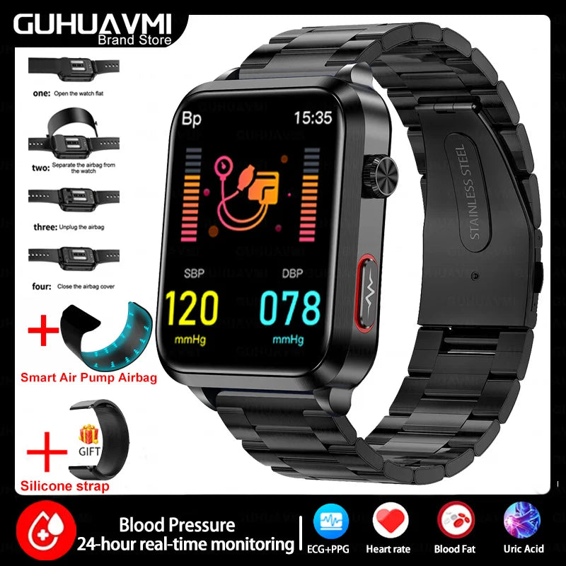 2025 New Nursing Grade Smart Watch Airbag health watch