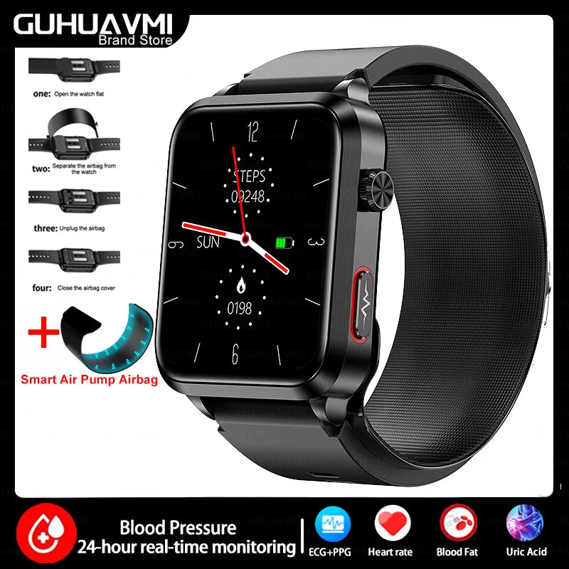 2025 New Nursing Grade Smart Watch Airbag health watch