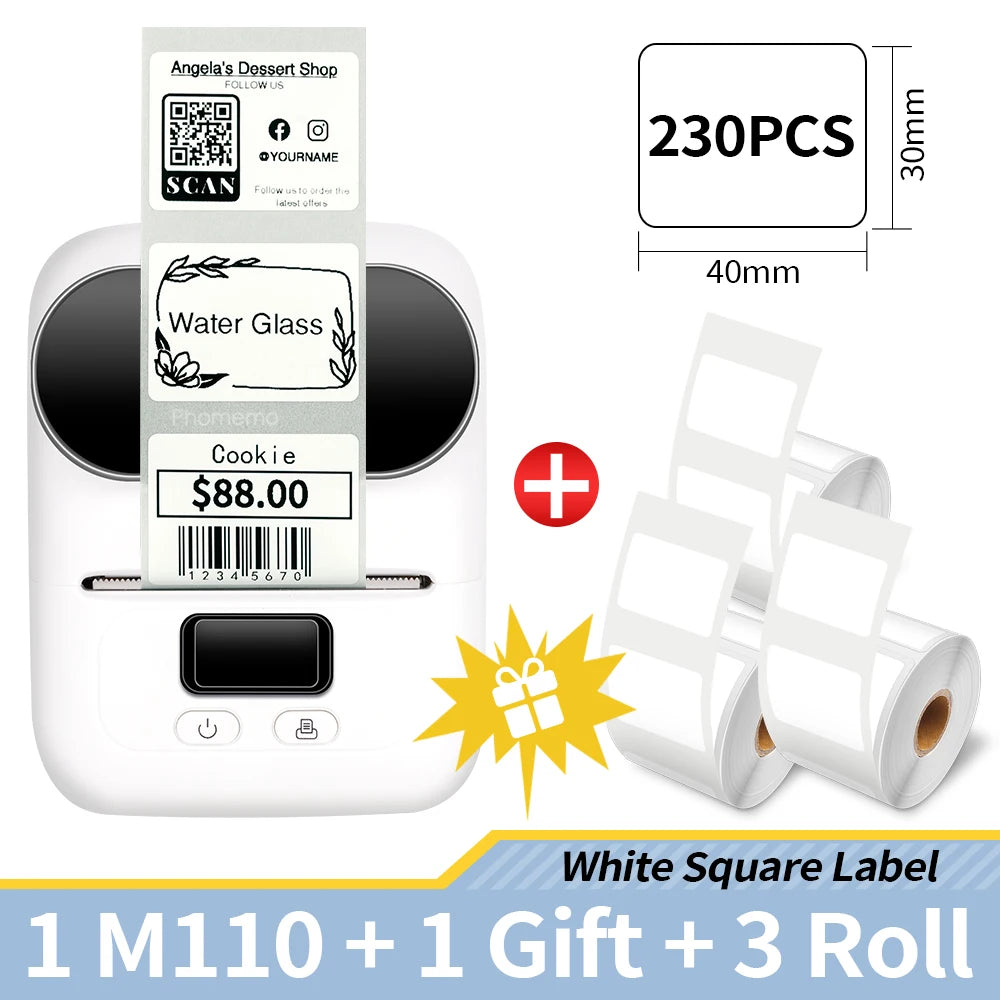 Self-adhesive Smart Thermal Label Printer