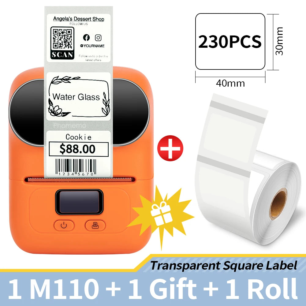 Self-adhesive Smart Thermal Label Printer