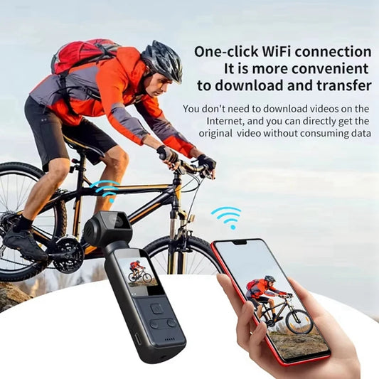 4K Pocket Digital Camera 1.33Inch Screen 270 Degrees Rotate Wifi