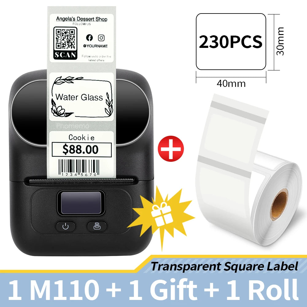 Self-adhesive Smart Thermal Label Printer