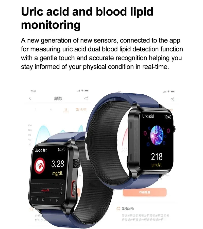 2025 New Nursing Grade Smart Watch Airbag health watch