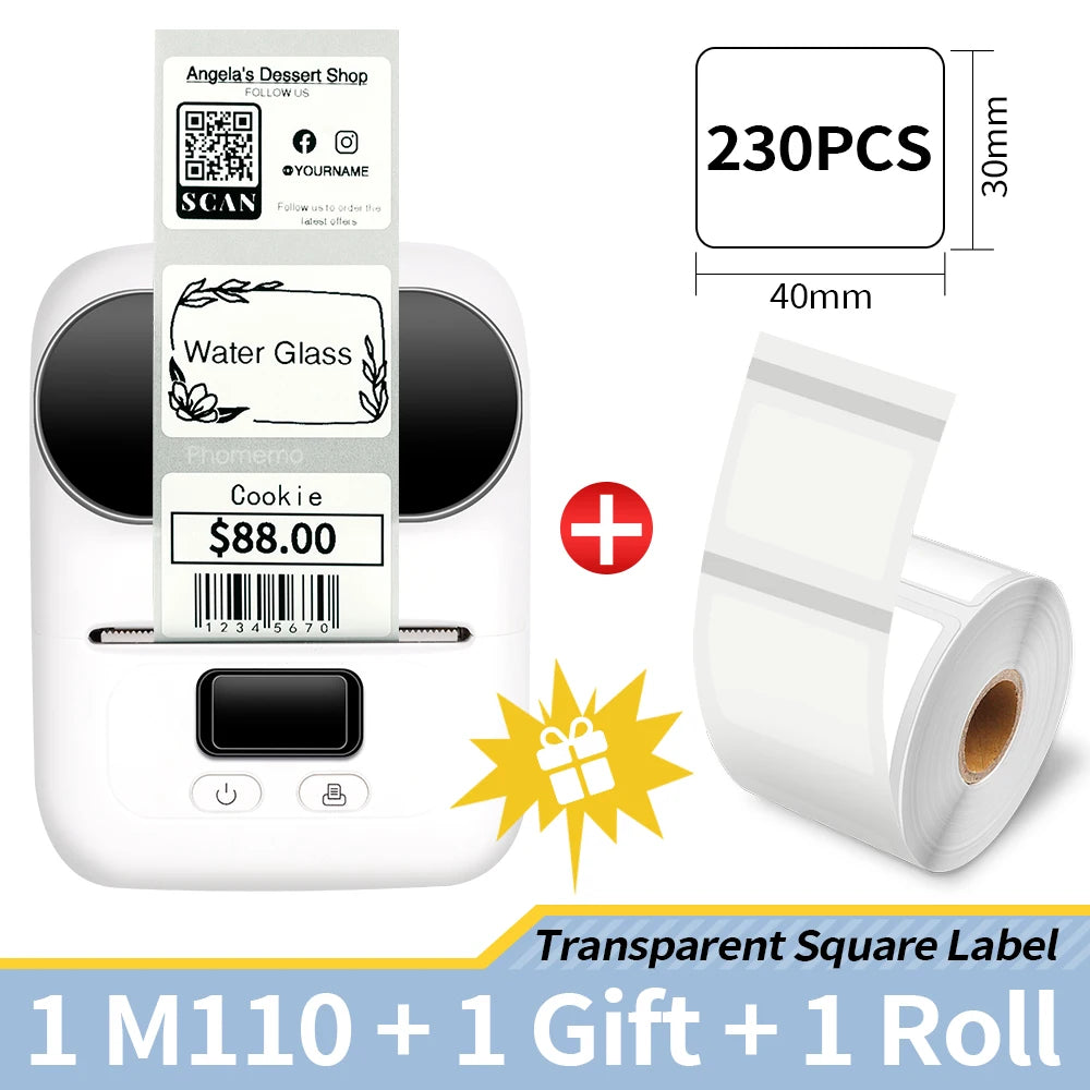 Self-adhesive Smart Thermal Label Printer