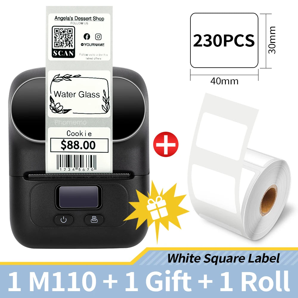 Self-adhesive Smart Thermal Label Printer