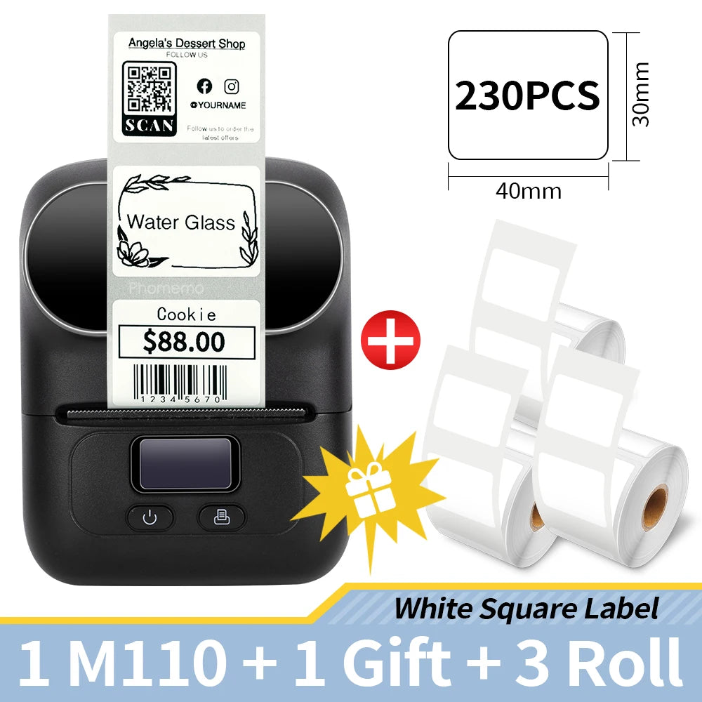 Self-adhesive Smart Thermal Label Printer
