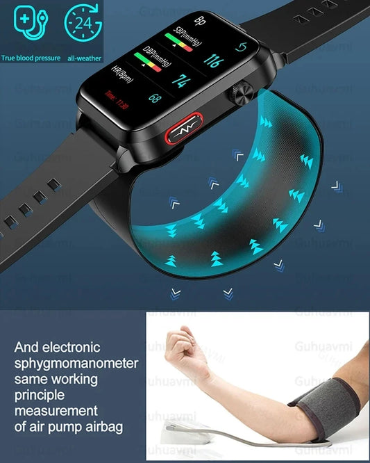 2025 New Nursing Grade Smart Watch Airbag health watch