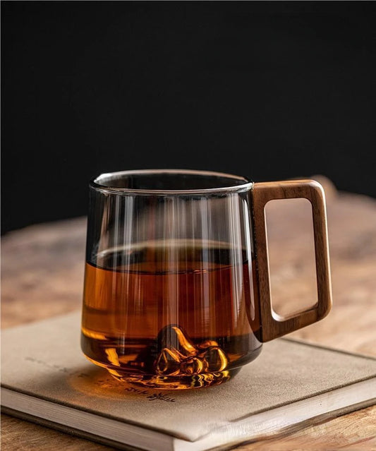 Wooden handle cup
