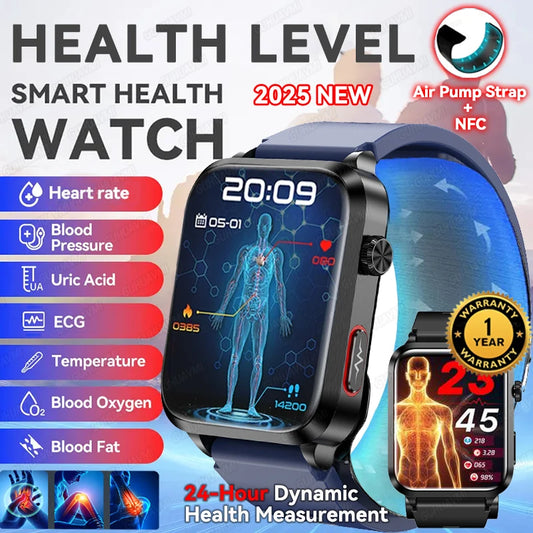2025 New Nursing Grade Smart Watch Airbag health watch